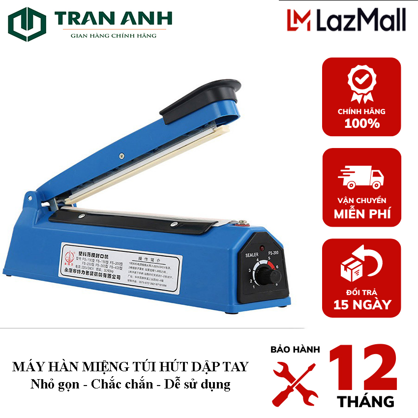 Máy hàn miệng túi nilong dập tay sise 30cm + 1 thanh dây hàn, máy hàn miệng túi, máy hàn mini