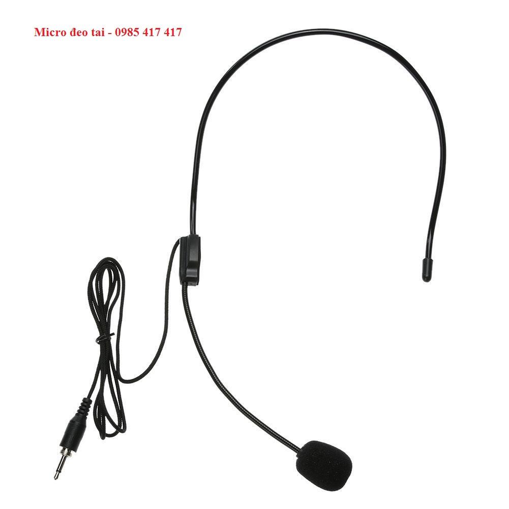 Micro đeo tai vặn răng ngoài cho máy trợ giảng - Micro đeo tai