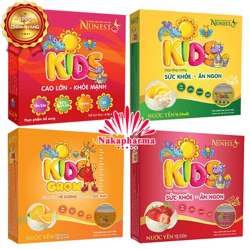 Lốc nước yến cho bé Nunest Kid (6 lọ x 70ml)
