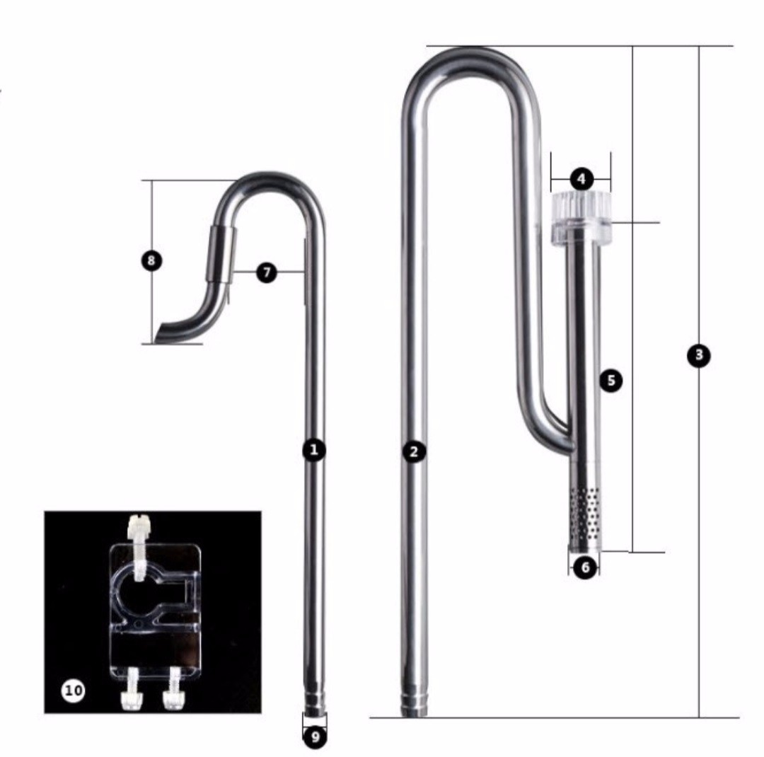 [HOÀN TIỀN 10%]Bộ In Out Inox có kèm lọc váng Mufan (phi 16)