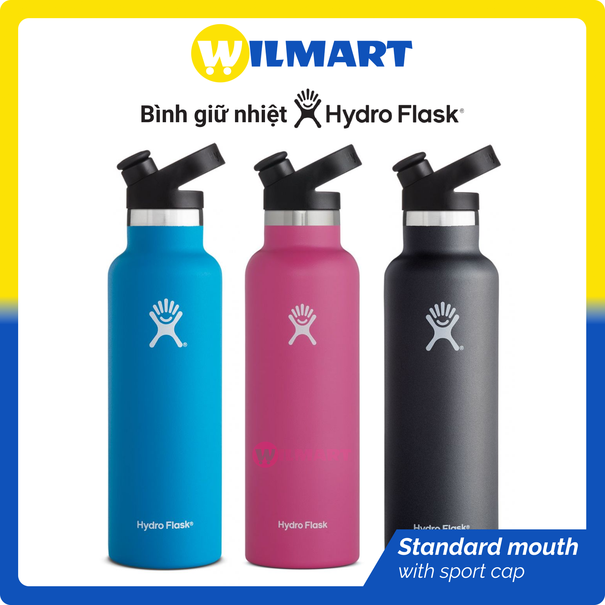 Bình giữ nhiệt Hydro Flask 21 oz nắp thể thao - Standard mouth