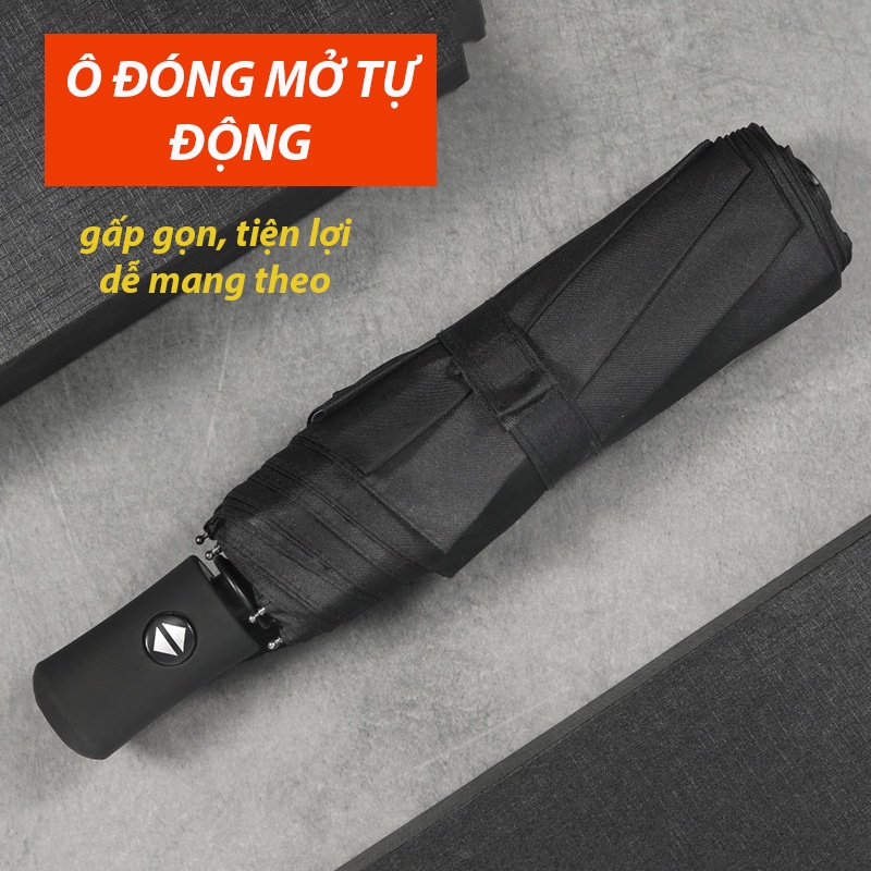 Ô dù đóng mở tự động gấp gọn, đóng mở 2 chiêu loại 1 8 nan