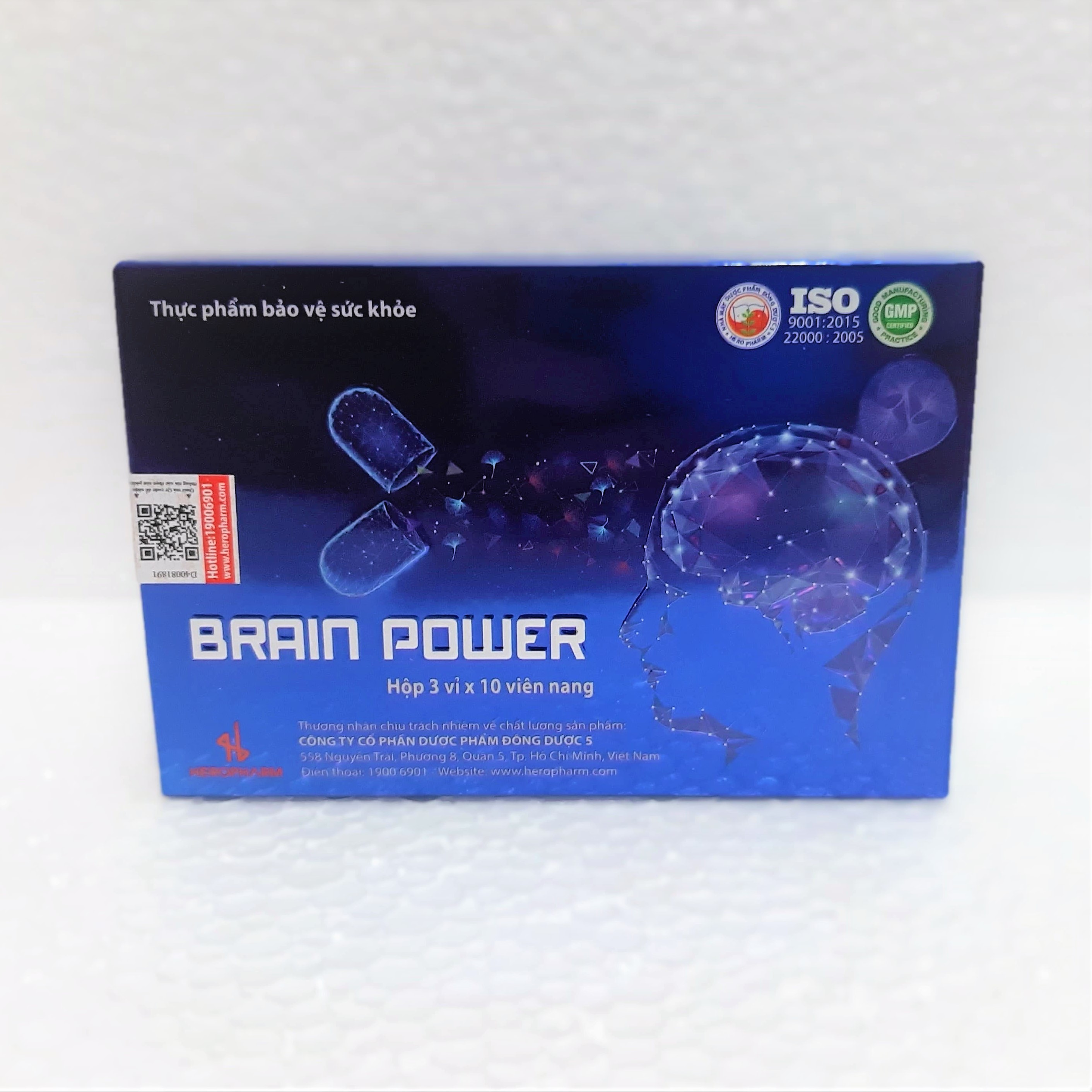 COMBO 10 HỘP Hoạt huyết dưỡng não Brain Power - HỘP 30 VIÊN TẶNG 1 LINH CHI FORTE