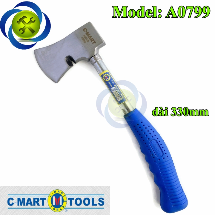 Rìu c-mart a0799 đầu rìu nặng 450g tổng chiều dài 330mm