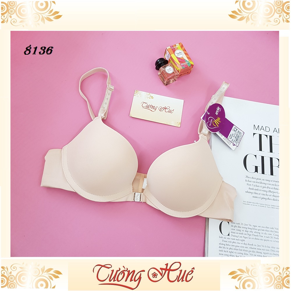 Áo lót nữ annie 8136 trơn cài trước mút dày 2.5cm