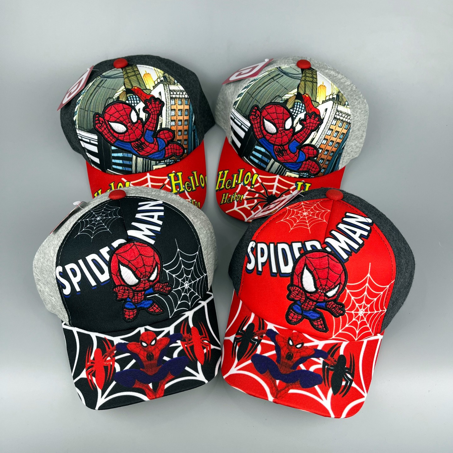 NÓN KẾT SPIDER MAN SUPER IN CHIBI MŨ LƯỠI TRAI TRẺ EM SIÊU NHÂN NHỆN CHO BÉ TRAI 2-8 TUỔINÓN SPIDER 