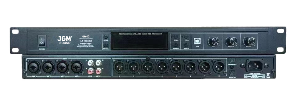 VANG SỐ JGM GM 610 GM610 sản xuất theo chuẩn hệ thống của JGM sound . chất lượng chức năng phần cứng cùng loai với vang số SISO Q520A DBacoustic s750 . Được nhập khẩu chính hãng, đảm bảo chất lượng, bảo hành dài hạn