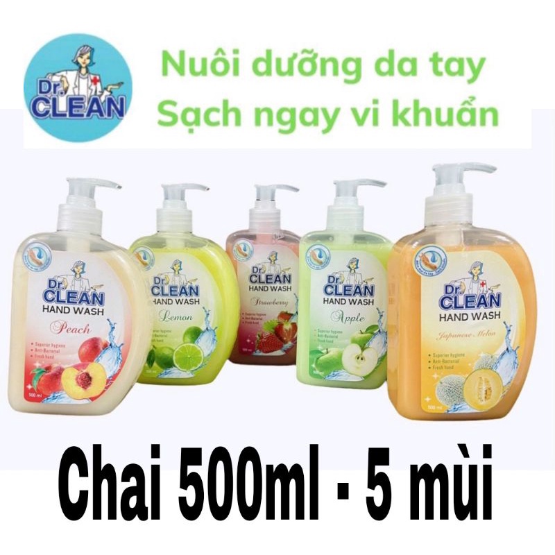 Nước rửa tay diệt khuẩn - sạch da dr clean 200ml/500ml