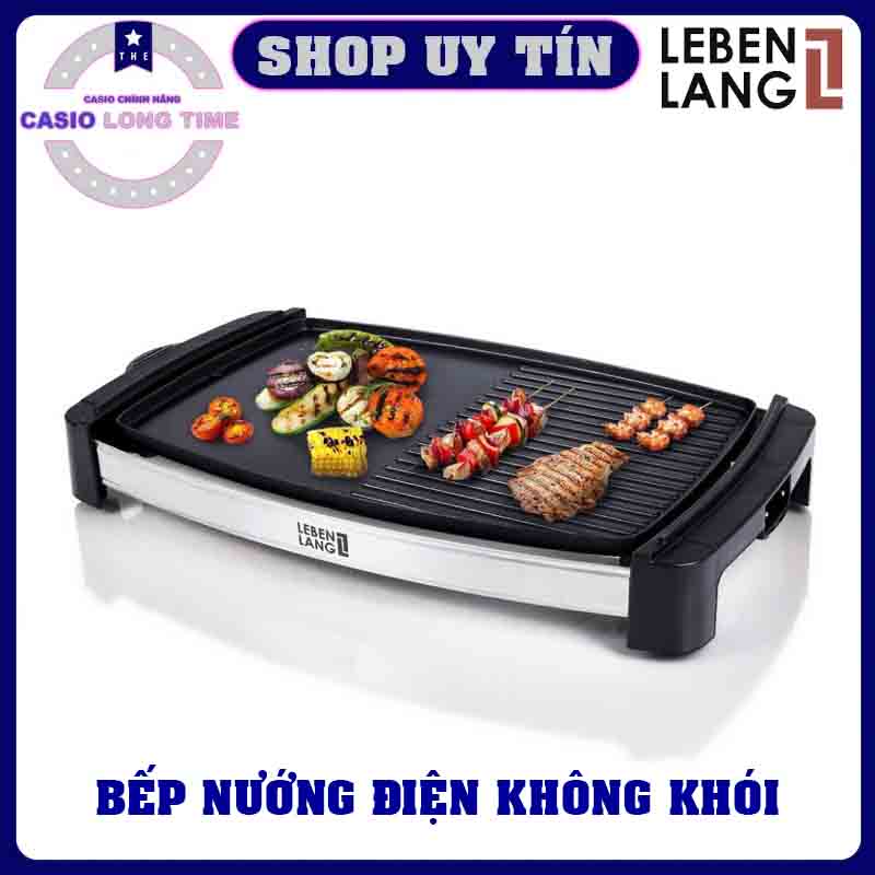 Bếp Nướng Điện Không Khói Lebenlang Công Suất 2000W, BH 2 Năm, Nướng 2 Ngăn Ráo Dầu - Bếp Nướng Điện Giá RẺ - Bếp Nướng Điện Mùa Đông