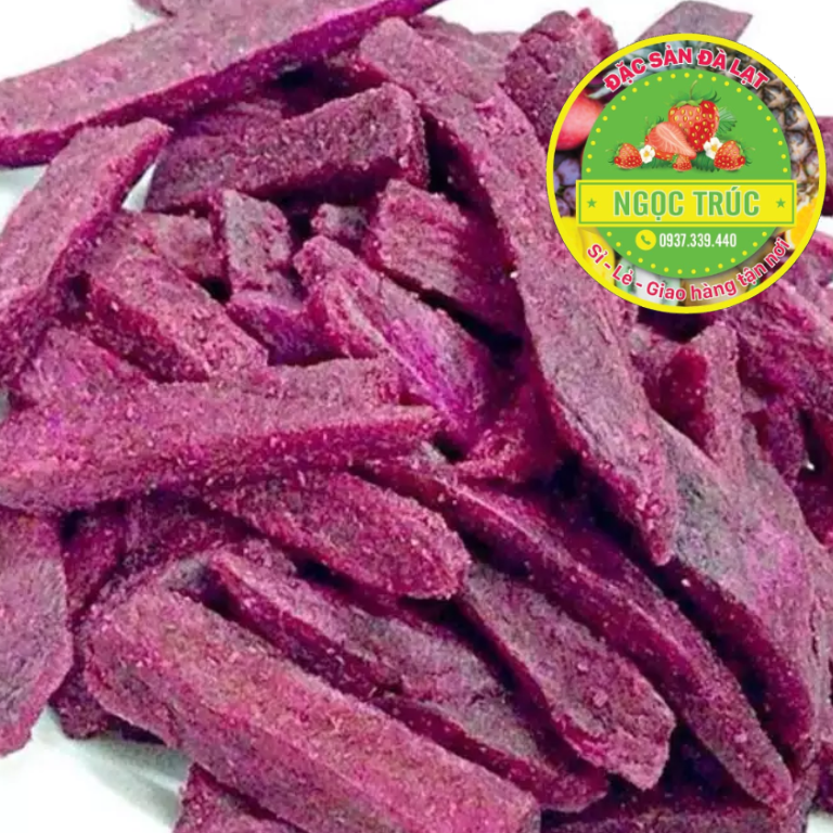 [HCM]KHOAI LANG TÍM SẤY GIÒN ĐẶC BIỆT(DẠNG THANH) 500G