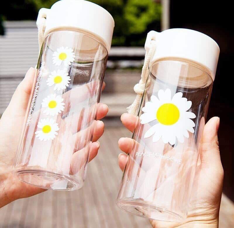 Bình nước họa tiết hoa cúc nhỏ xinh xắn