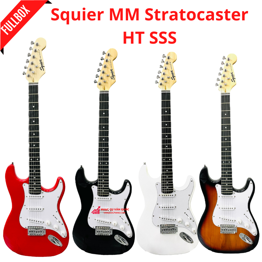 Đàn piano điện squier mm stratocaster ht sss kèm cần nhúng + phụ kiện yn08