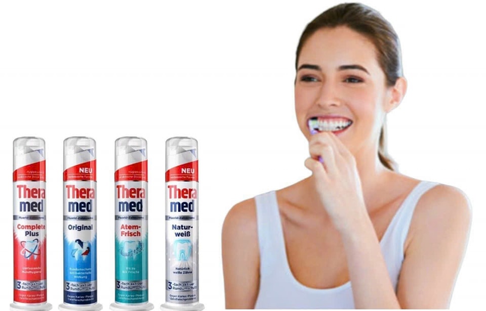 German domestic tube Theramed toothpaste