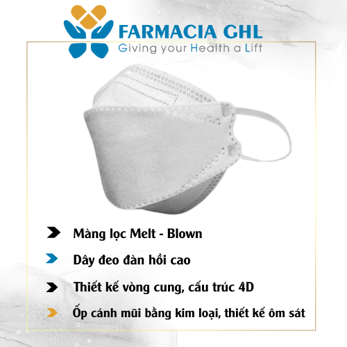 Khẩu trang y tế 4d kf94 ak mask công nghệ hàn quốc
