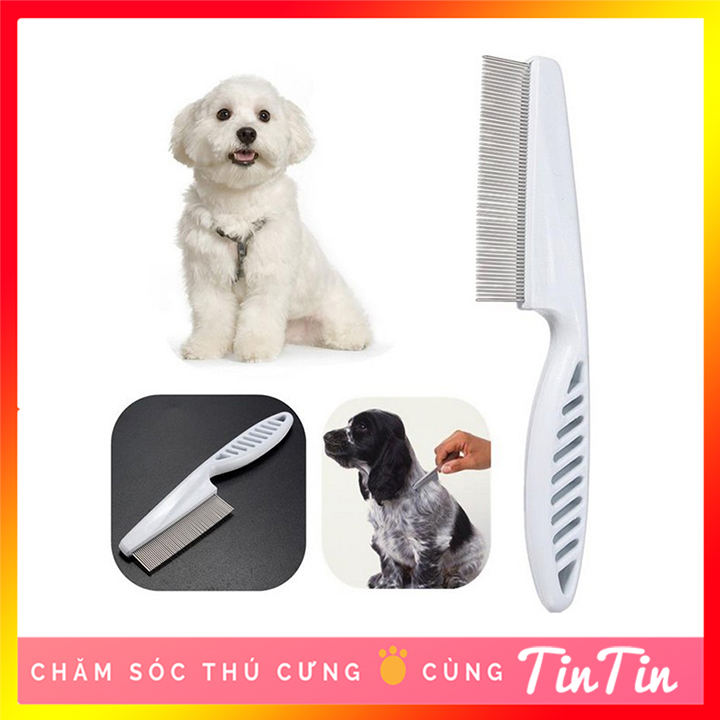 Lược Chải Ve Rận Cho Chó Mèo Cỡ Nhỏ 14 cm #Tintin Pet Store