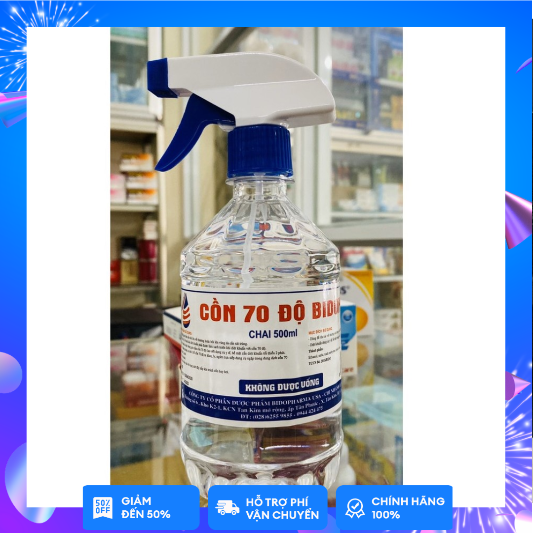 Cồn 70 độ bidopha pharma