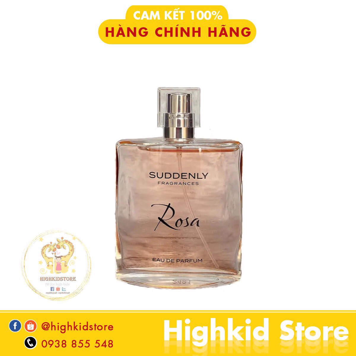 Nước hoa suddenly rosa edp 75ml