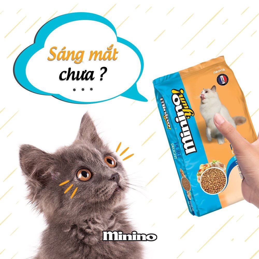 2.5kg  COMBO 5 bịch thức ăn mèo Minino Yum cung cấp dưỡng chất cao cấp