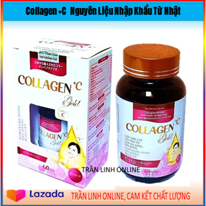 Viên Uống Đẹp Da Collagen Gold- Thành Phần Collagen 120mg Nhập Khẩu Nhật Bản (65NcTl Hồng)