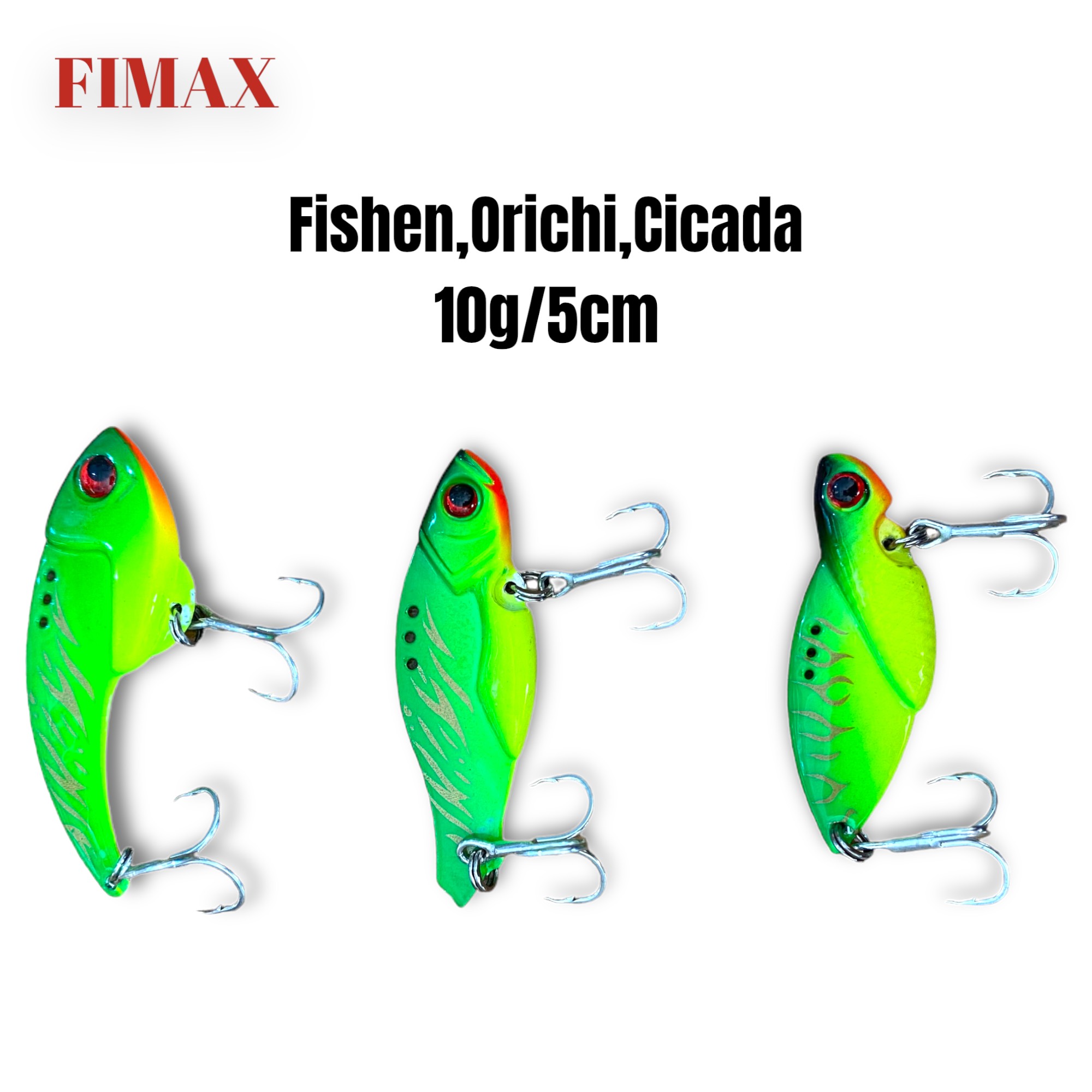Mồi cá sắt Orichi-Fishen-Cicada nặng 10g câu cá lóc, mồi câu lure cá chẽm siêu nhạy - Mồi câu lure chìm cào đáy hiệu quả nhất