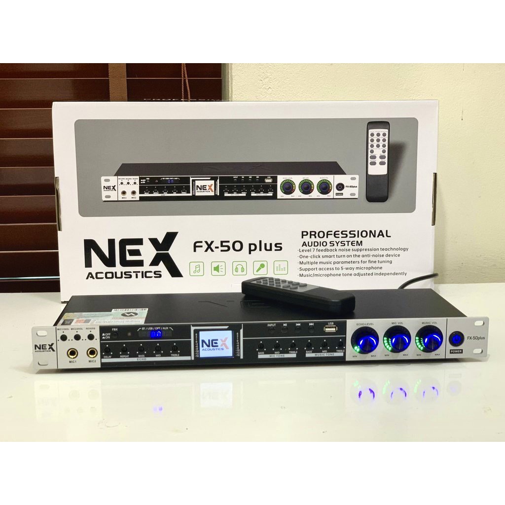 Vang cơ NEX FX50 plus có điều khiển, cổng quang, bluetooth, usb, aux.. Vang fx50 .