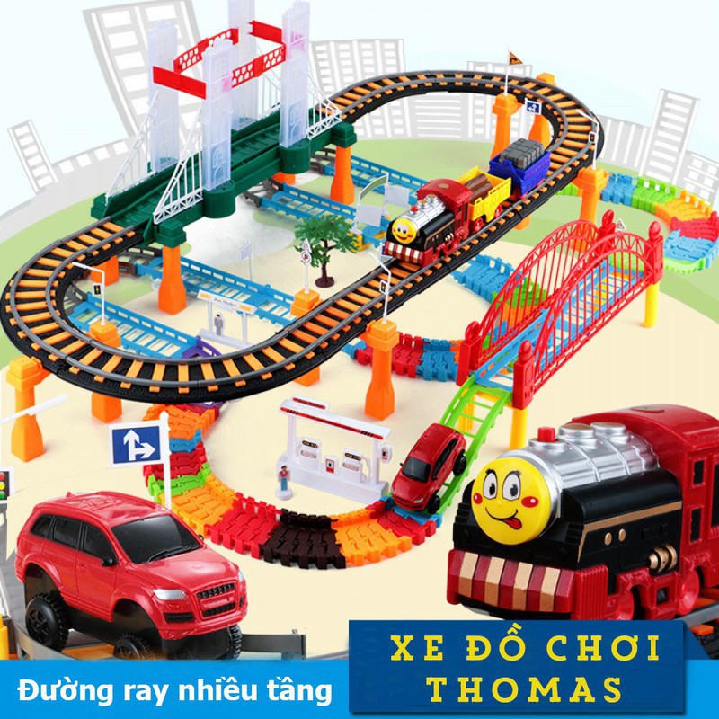 Bộ đồ chơi đường ray xe lửa cho bé vui chơi