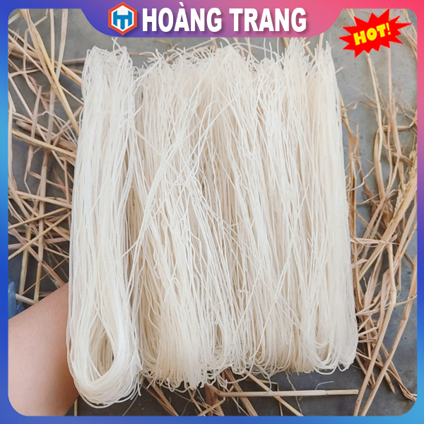 1Kg Bún khô Phú Thọ, Bún gạo khô sợi mỳ dai nhỏ trắng nấu không bị nát làm từ làng nghề mì gạo truyền thống