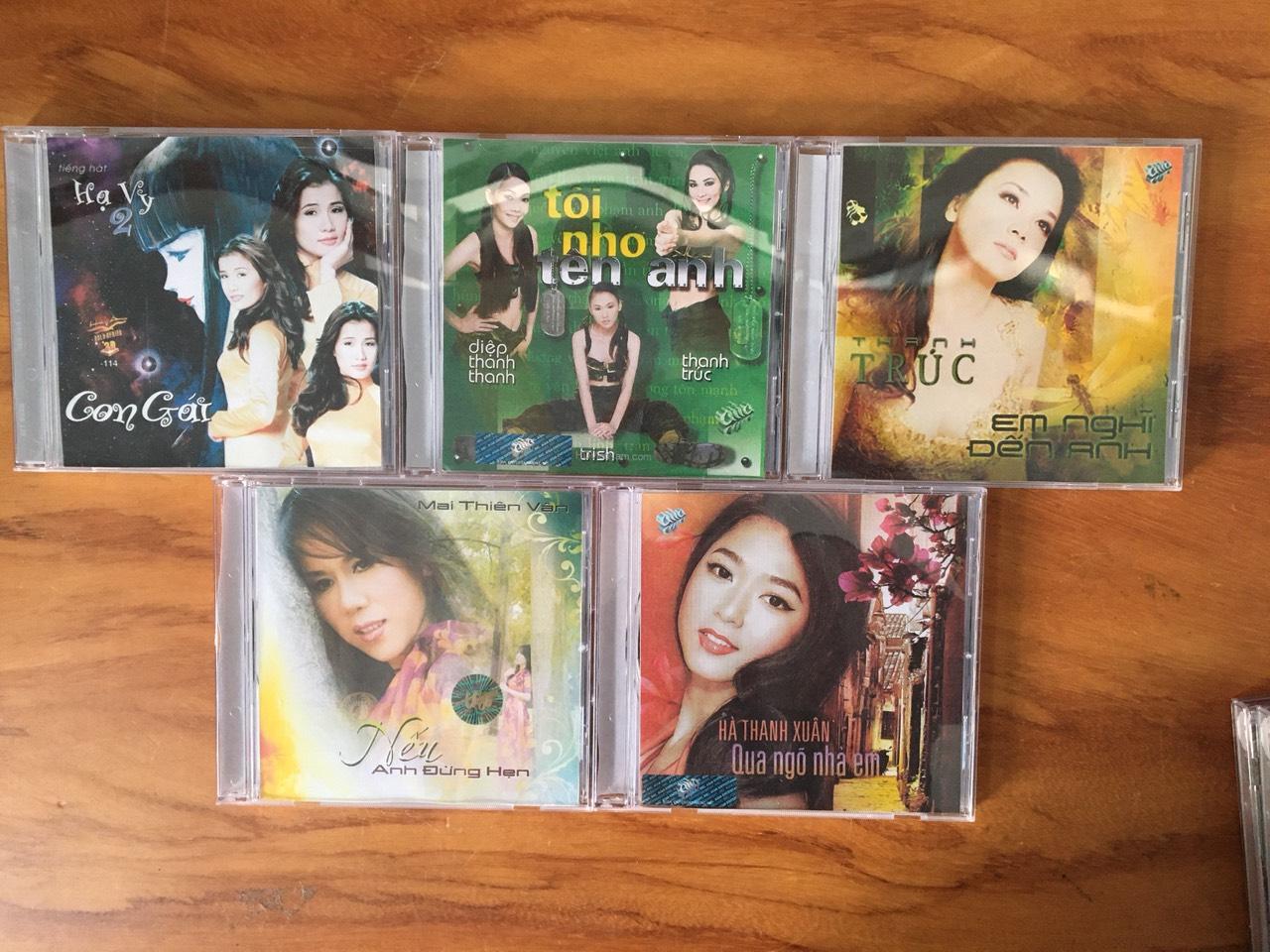 [MDCD] Bộ 5 CD Đĩa Nhạc Ca sĩ trẻ - Hà Thanh Xuân - Hạ Vy - Thanh Trúc - Mai Thiên Văn - Diệp Thanh Thanh