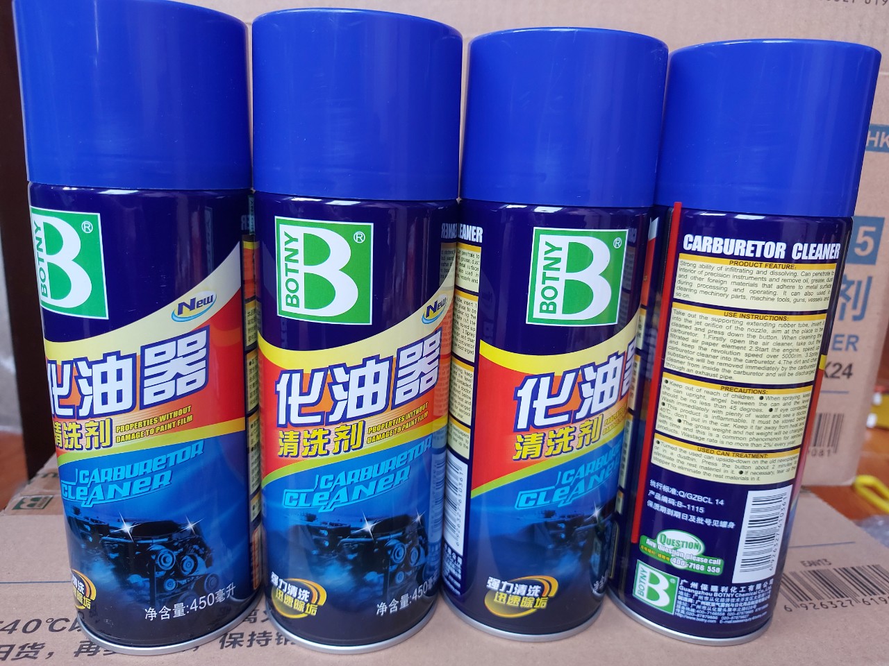 (Combo 4 chai} Chai xịt rửa xúc bình xăng con họng ga vệ sinh kim phun