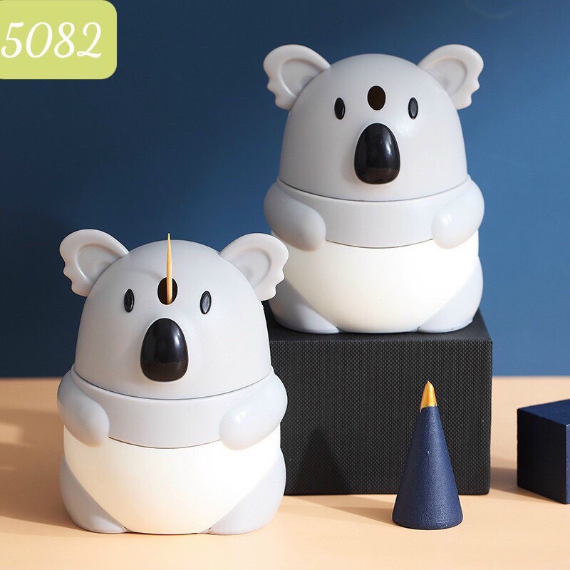 Hộp đựng tăm xỉa răng hình gấu koala dễ thương - hộp tăm tự động