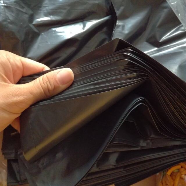1kg túi nilon đen đóng hàng hoặc đựng rác