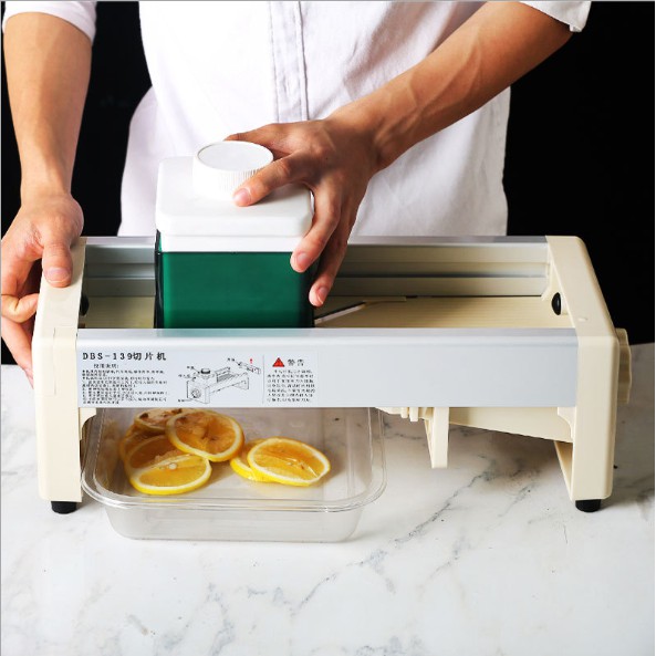 Máy Cắt Lát Chanh , Lát Đào , Lát Hoa Quả Như Ý Muốn - Máy Thái Lát Hoa Quả 1 - 12Mm