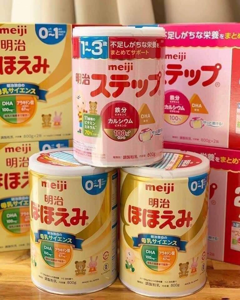 Sữa meiji số 0 mẫu mới nội địa nhật bản 800g