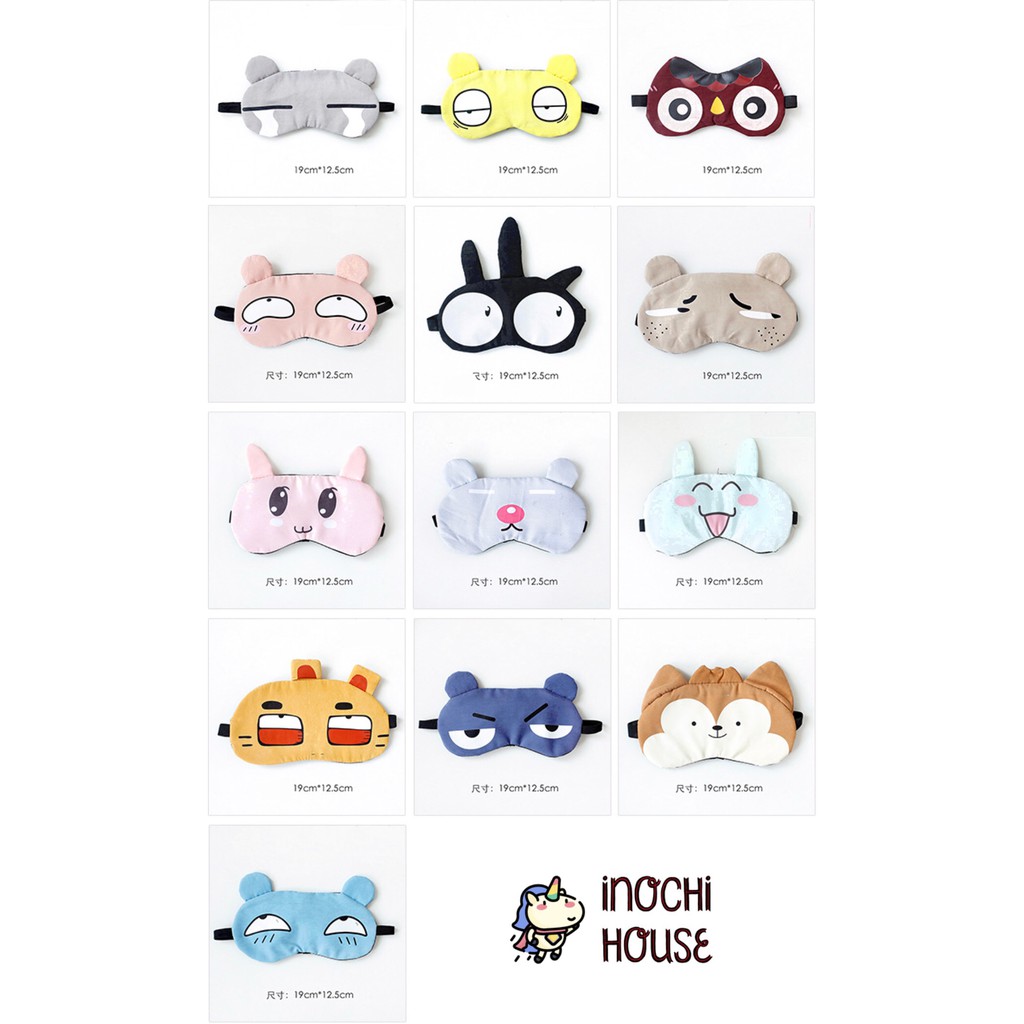 Kính bịt mắt ngủ có gel hoạt hình.sunmerry