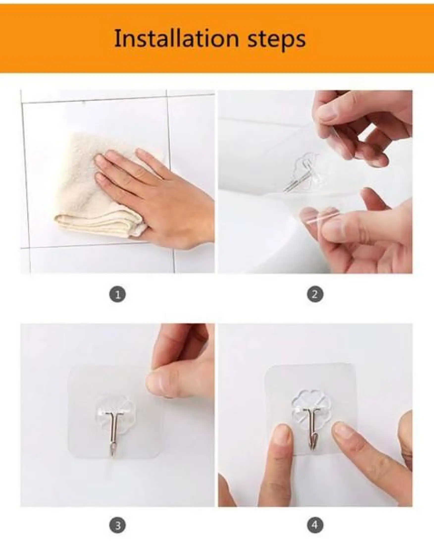 COMBO10 MÓC DÍNH SIÊU CHỊU LỰC - MÓC DÁN TƯỜNG