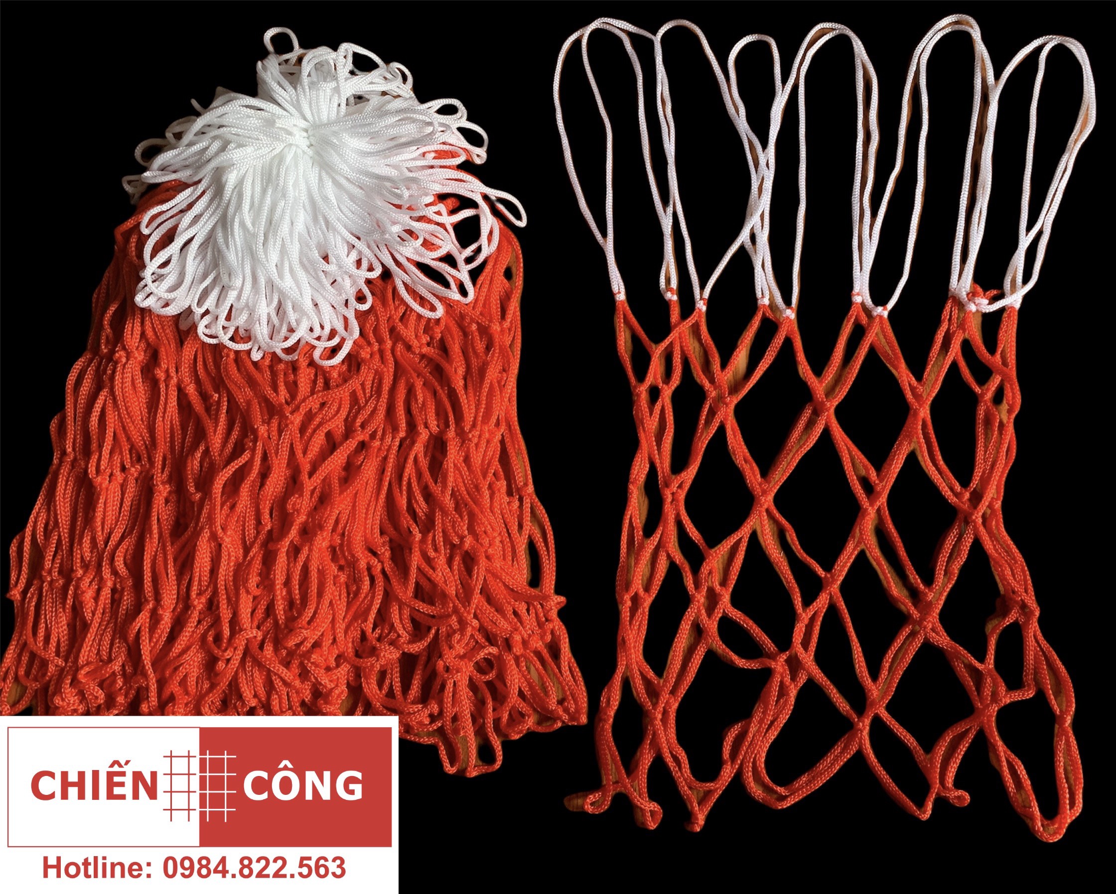 Lưới Bóng Rổ Siêu Rẻ (1 lưới cho 1 vành)- Cho vành 30cm , 35cm , 40cm