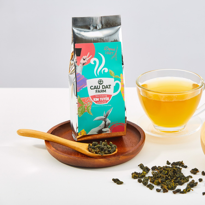 Trà oolong kim tuyên cầu đất gói 50g