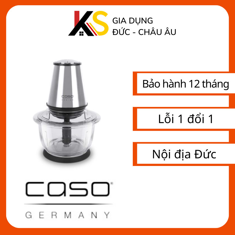 Máy xay thịt rau củ quả Caso uz400- Máy xay thịt đa năng cối inox 304 4 Lưỡi Đa Năng, Công suất 250W- Xay thịt, xay tỏi ới, xay rau củ quả