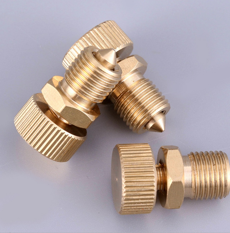 Vít xả, Van xả,  ốc xả áp cho các Bơm tay Cao Áp + 1 Gioăng trắng cứng - Bộ Phụ Kiện Thay Thế Van Xả Khí Bằng Đồng 300bar/4500psi