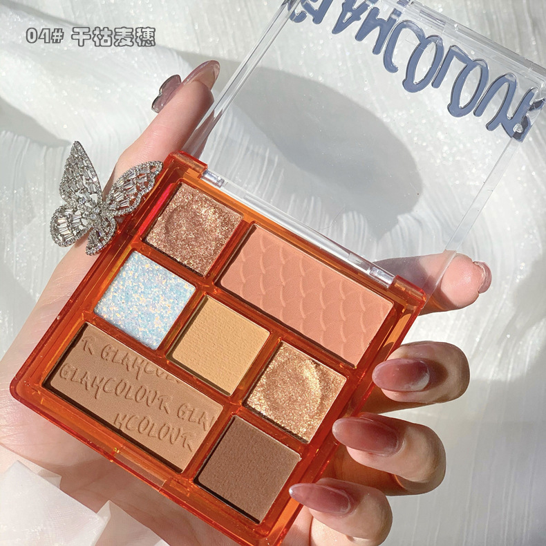 Bảng Mắt Glam 7 Ô Kết Hợp Ph ấn Má Và Nhũ Bắt Sáng