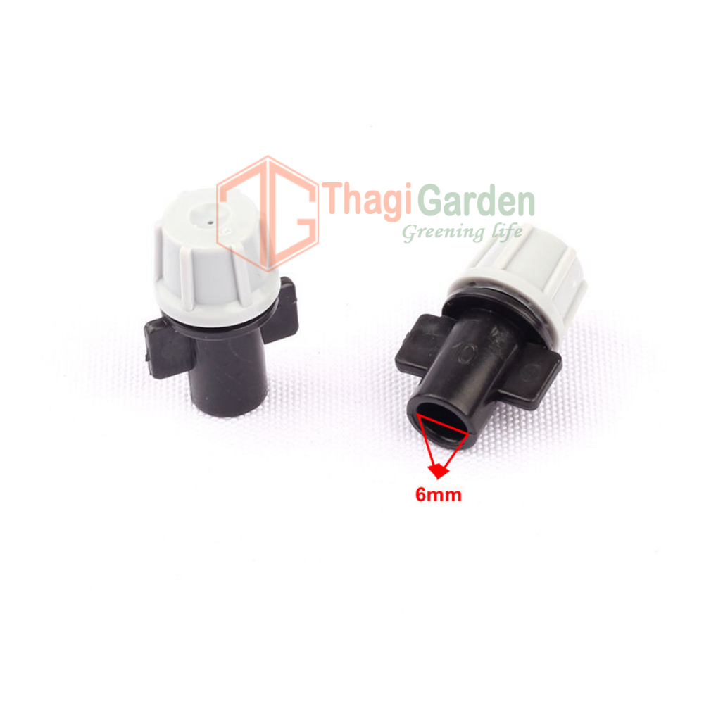 Bộ 10 đầu béc phun sương Đơn xám - Ít tắt nghẹt, dùng trong tưới Sân vườn, tưới Lan, cây trồng trong chậu
