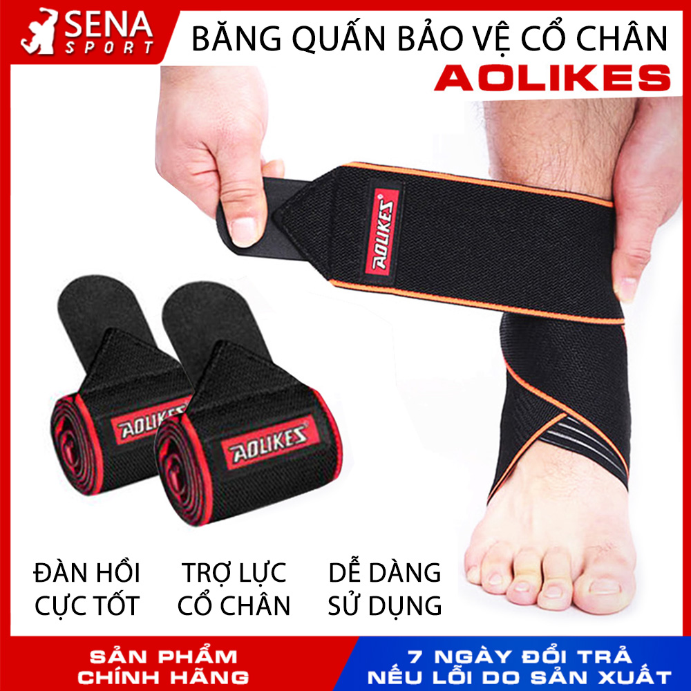 Băng Quấn bảo vệ cổ chân Aolikes hỗ trợ tập Gym, chơi thể thao