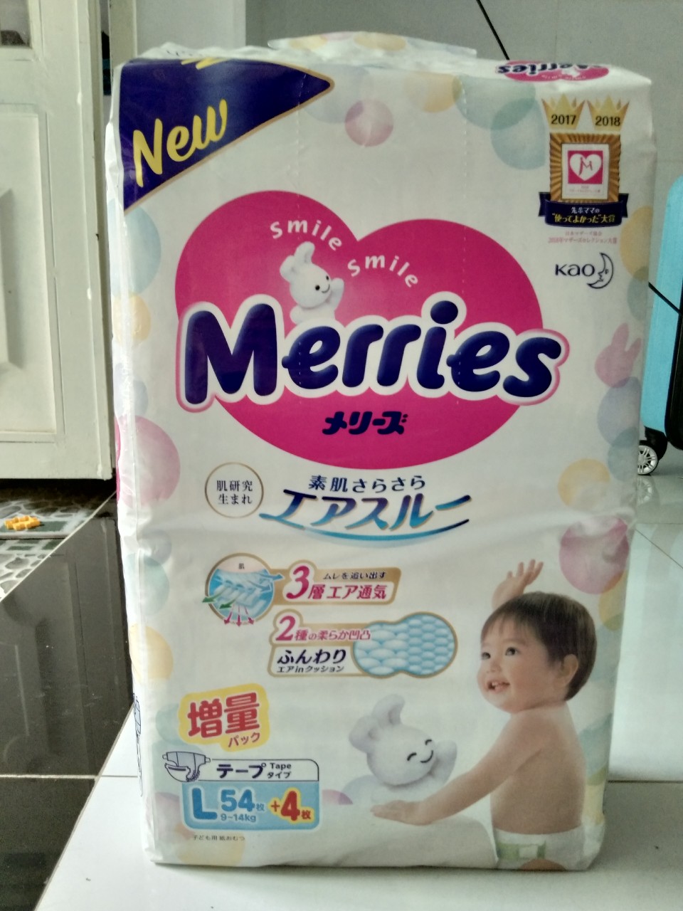 Tã dán Meries cộng miếng L54+4