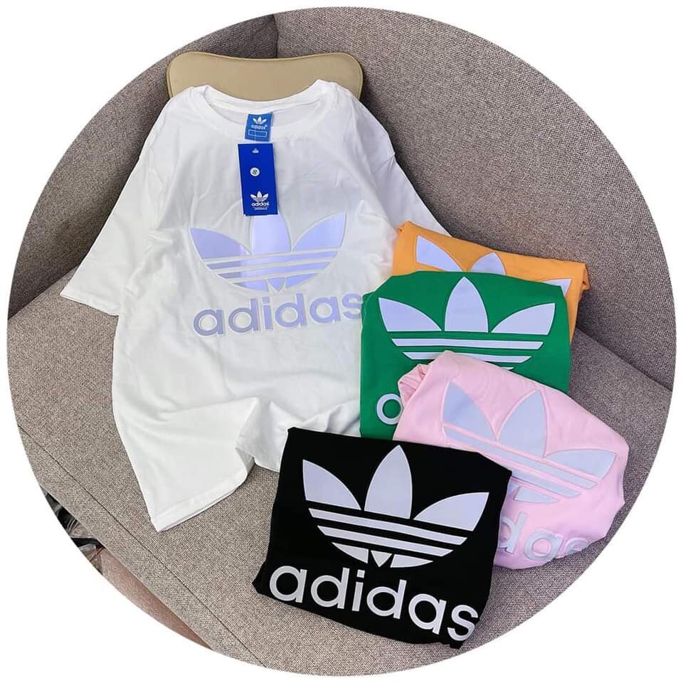 Áo phông adidas unisex | áo phông nam nữ cotton dập nổi phản quang hot shinsam st
