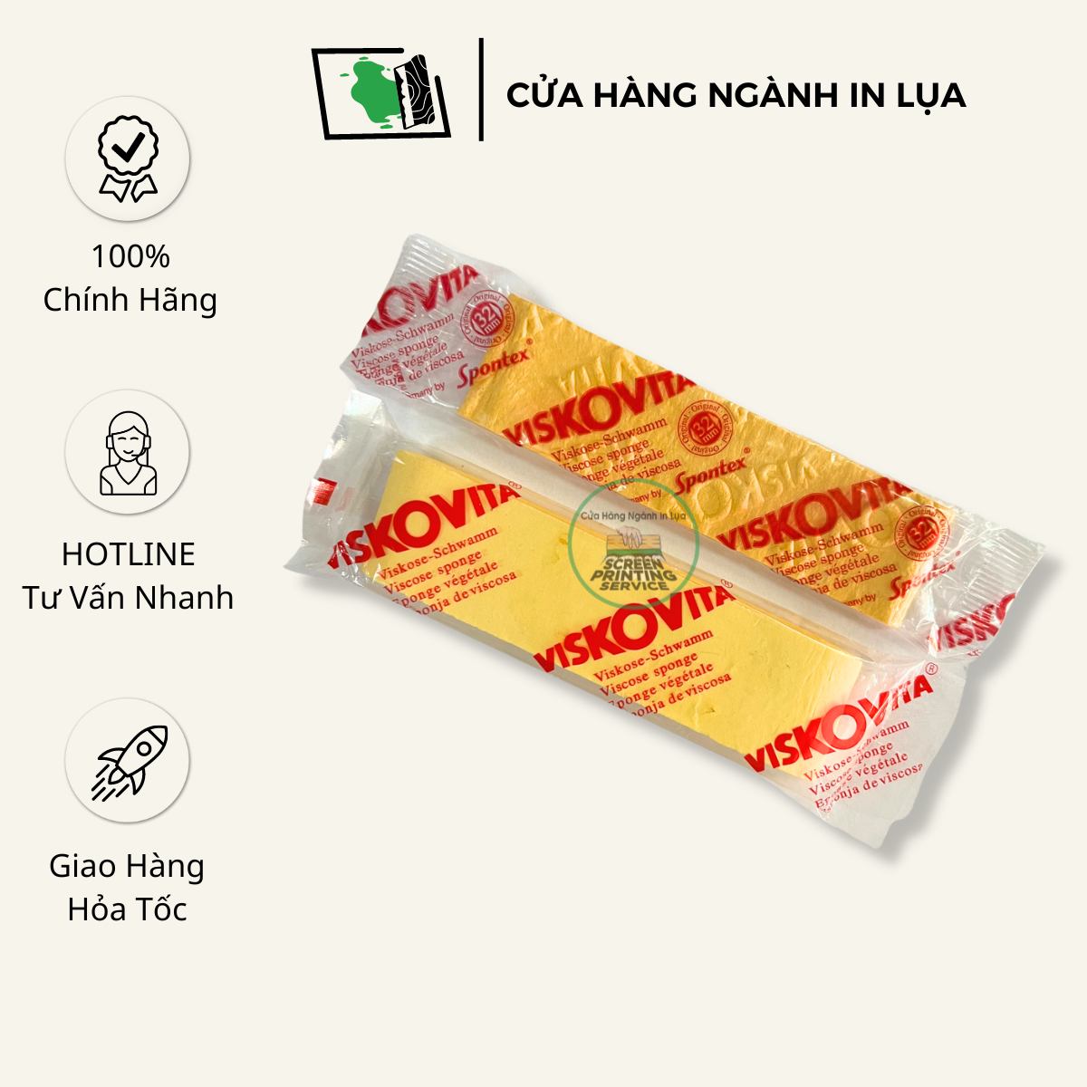Miếng bọt biển Viskovita Spontex , miếng bọt biển thấm hút nước