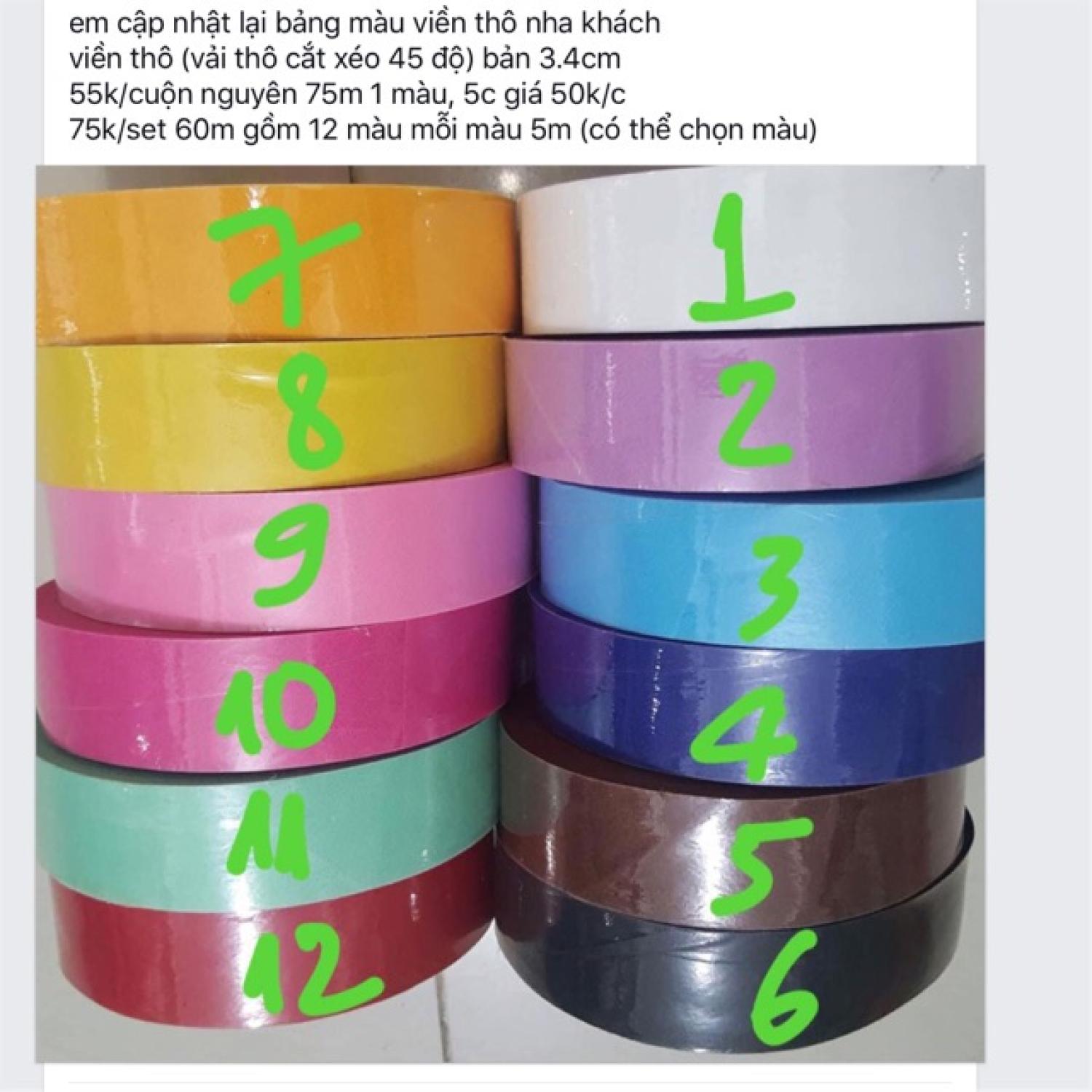 75k/set viền vải thô