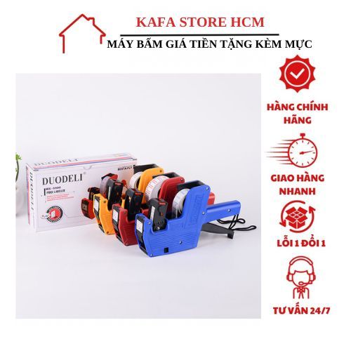 Máy bấm giá tiền tiện dụng + tặng cuộn giấy bấm