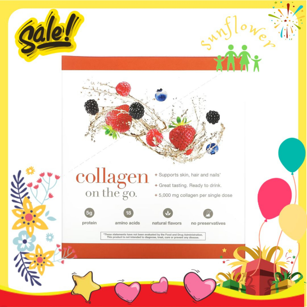 Collagen dạng nước Youtheory Collagen Liquid Sugar Free 30 gói Mỹ