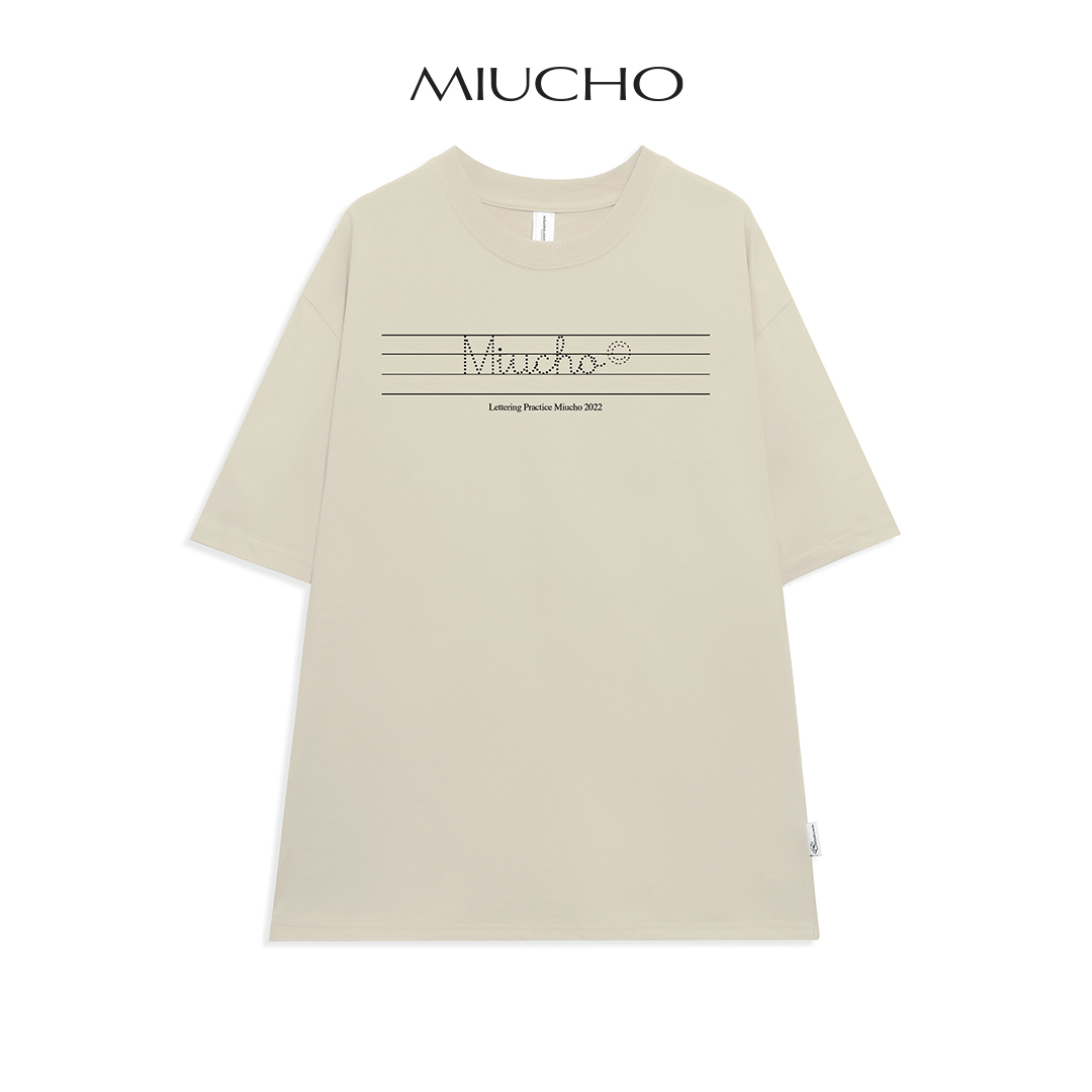 Áo thun form rộng nữ Unisex chất vải cotton MT004 Miucho in basic