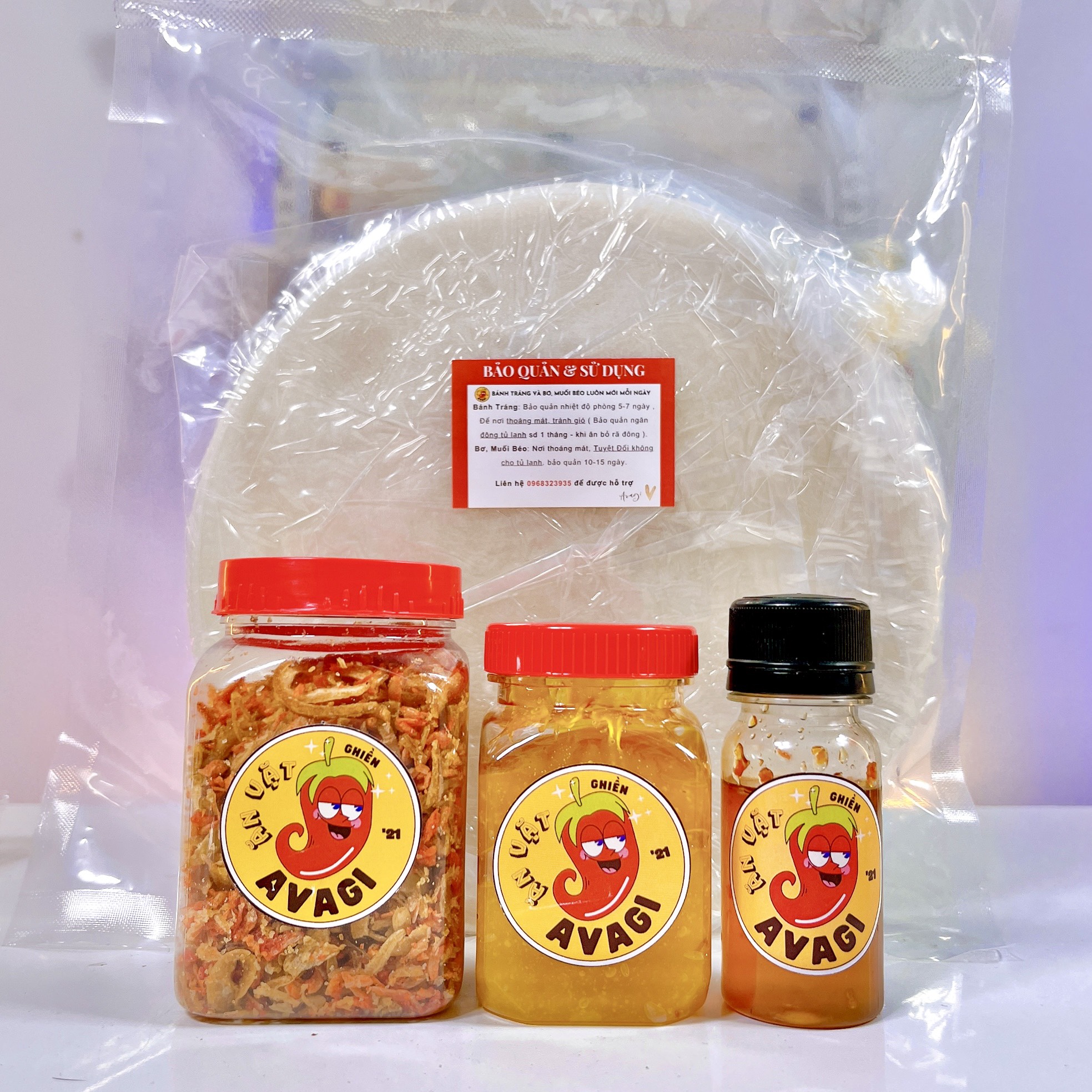 Muối béo phomai avagi combo bánh tráng
